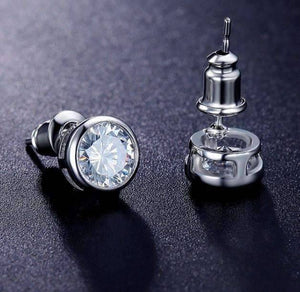 Bezel Duo 2CT IOBI Crystals Matching Necklace and Earrings Set