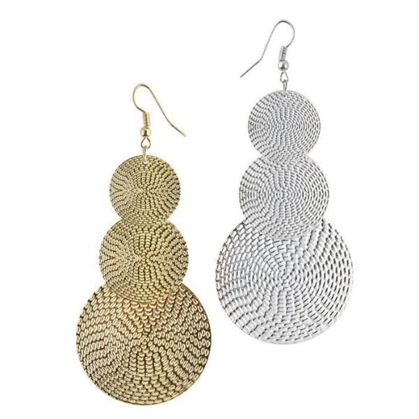 Dangling Basket Weave Circles
