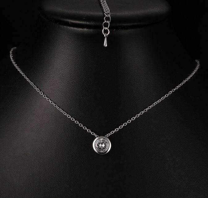 Bezel Duo 2CT IOBI Crystals Matching Necklace and Earrings Set
