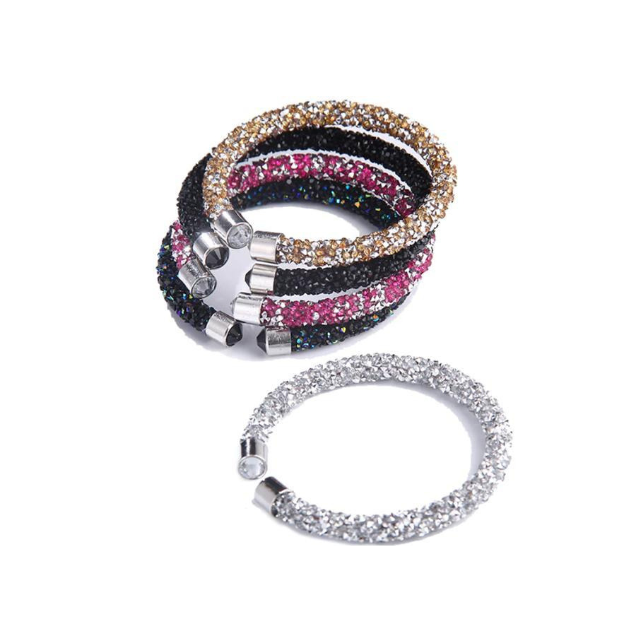 Crystal-ized Adjustable Bangle Bracelet