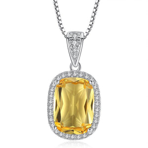 Golden Glow Austrian Crystal Halo Necklace