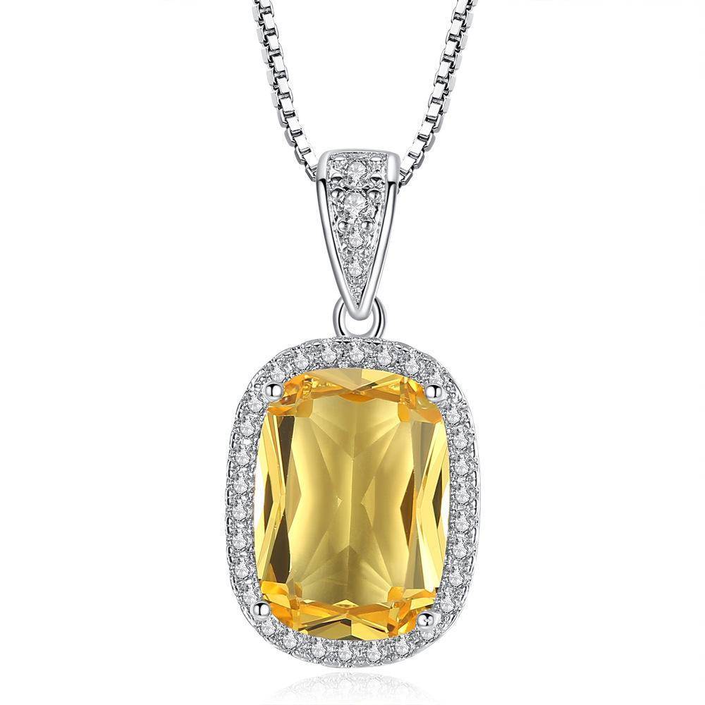 Golden Glow Austrian Crystal Halo Necklace