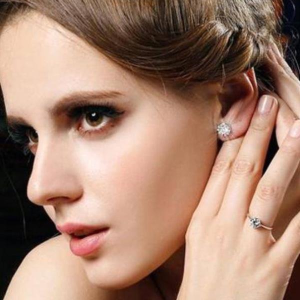 Royal Crown Austrian Crystals Stud Earrings