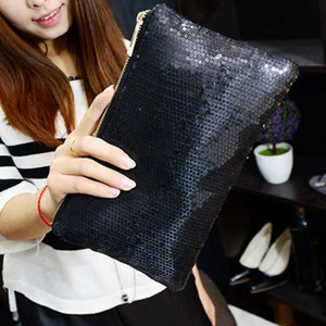 Dazzling Micro Sequin Evening Clutch Bag