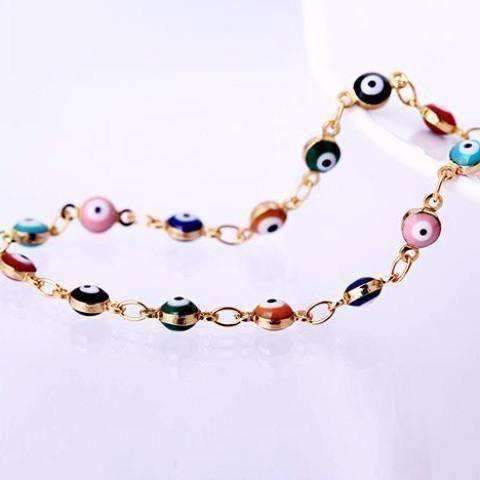 Teeny Tiny 'Evil Eye' Multi-color Bracelet