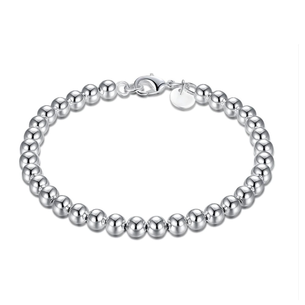 Classic Beads Sterling Silver Bracelet