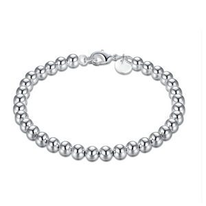 Classic Beads Sterling Silver Bracelet