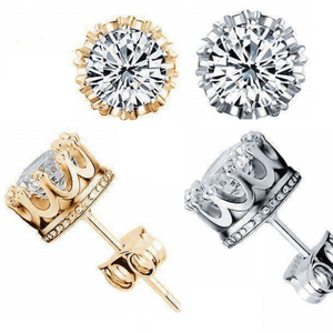Royal Crown Austrian Crystals Stud Earrings