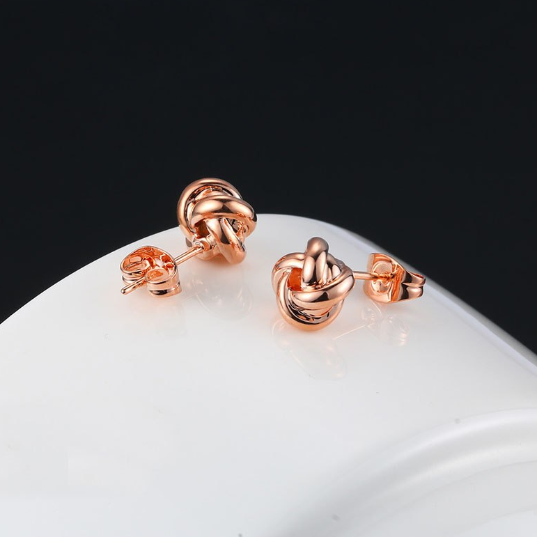 Delicate Love Knot Stud Earrings