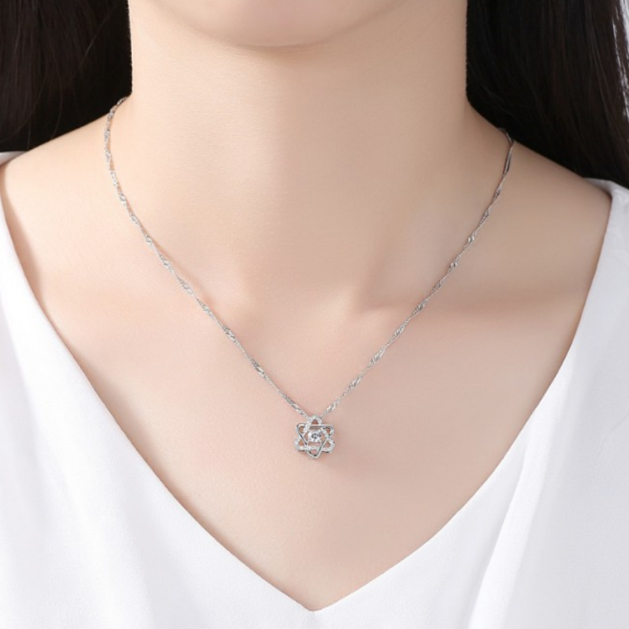 Delicate Star of David CZ Necklace