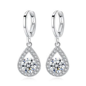 Falling Raindrops CZ Earrings
