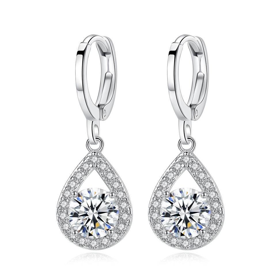 Falling Raindrops CZ Earrings