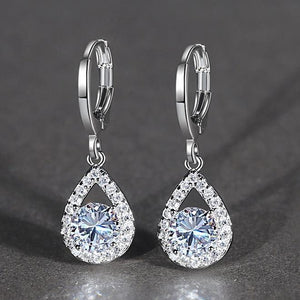 Falling Raindrops CZ Earrings