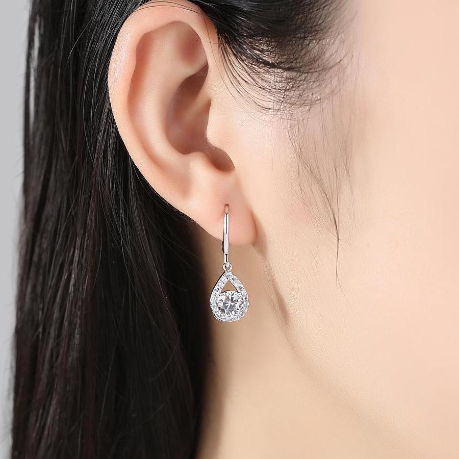 Falling Raindrops CZ Earrings