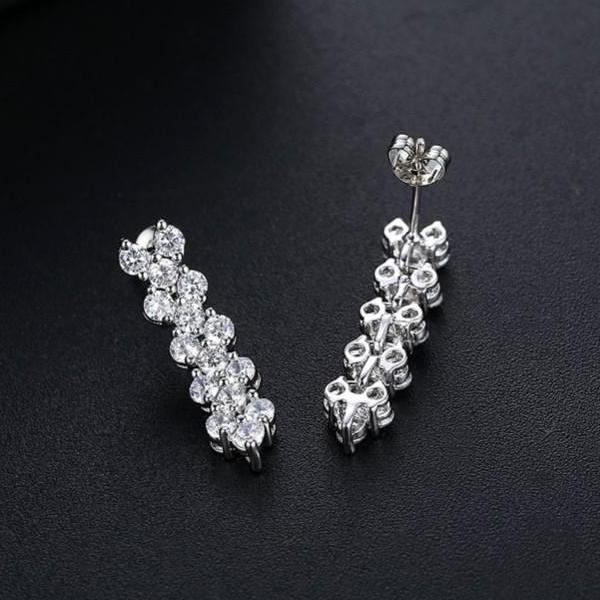 Mosaic Swiss CZ Diamond Earrings