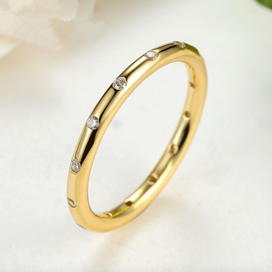 Never Ending Glow CZ Eternity Band Ring