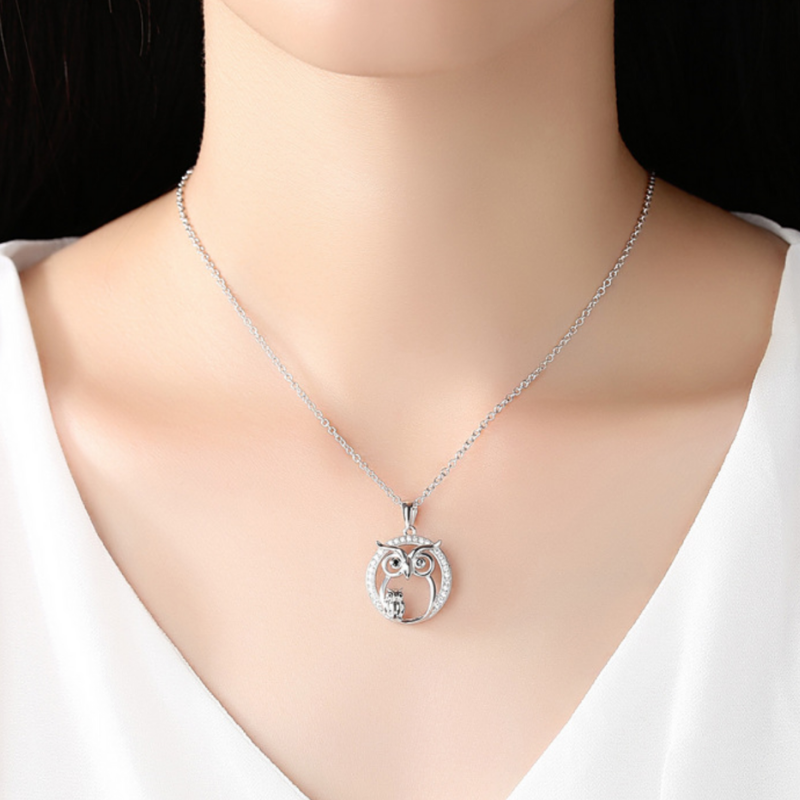 Owl Always Love You Crystal Necklace