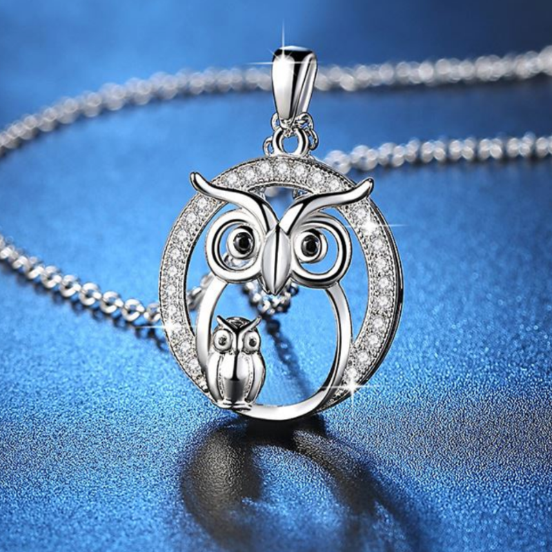 Owl Always Love You Crystal Necklace