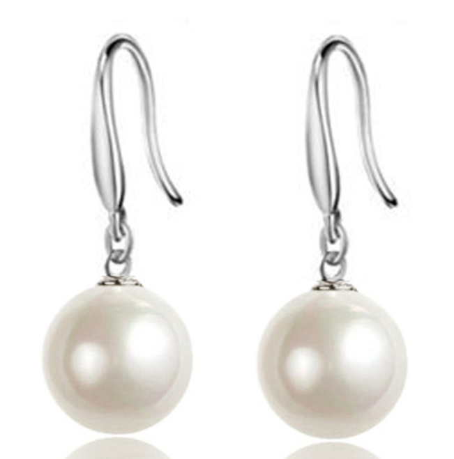 Pearl Drop Hook Earrings