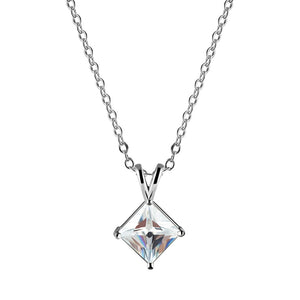 Princess Pair Austrian Crystal Matching Necklace and Earrings Set