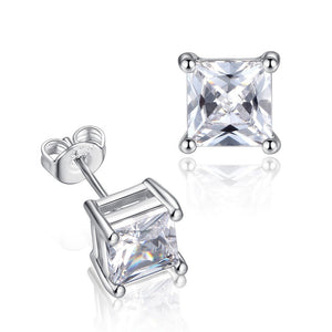 Princess Pair Austrian Crystal Matching Necklace and Earrings Set