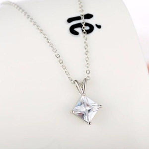 Princess Pair Austrian Crystal Matching Necklace and Earrings Set
