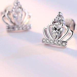 Tiny Tiaras CZ Stud Earrings