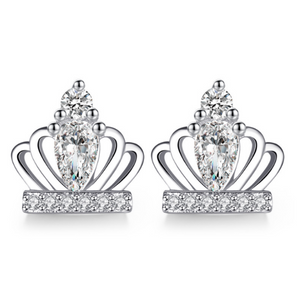 Tiny Tiaras CZ Stud Earrings