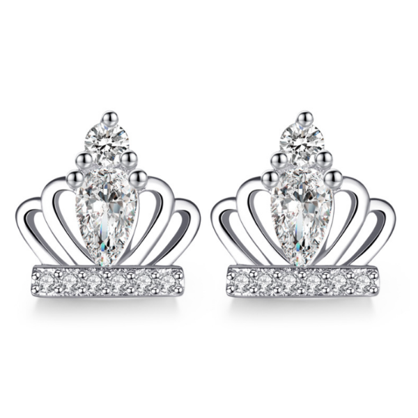 Tiny Tiaras CZ Stud Earrings