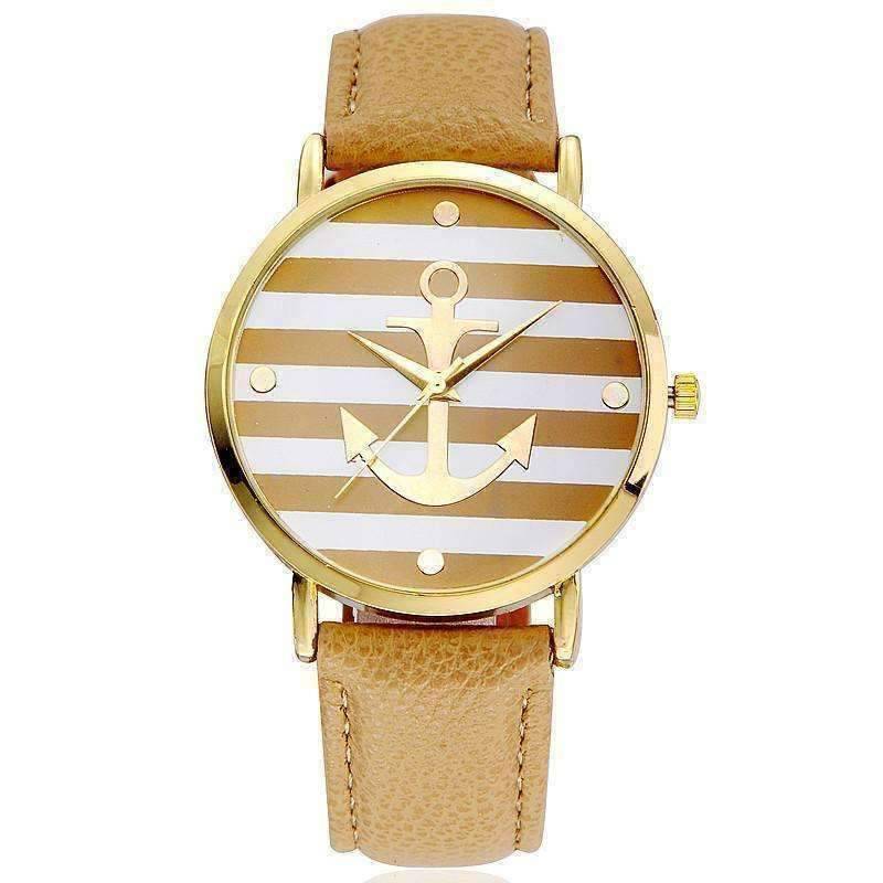 Ahoy! Anchor Stripes Wrist Watch