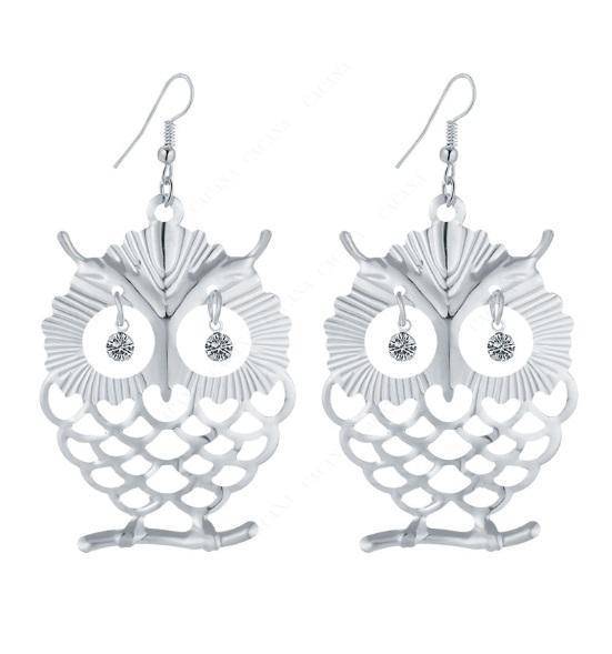 Dangling Owl Earrings
