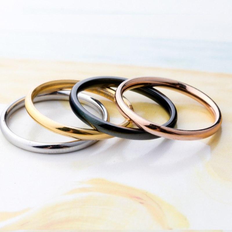 Versatile 2mm Titanium Band Ring