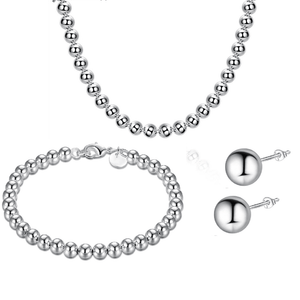 Bead Ensemble Sterling Silver Matching Set
