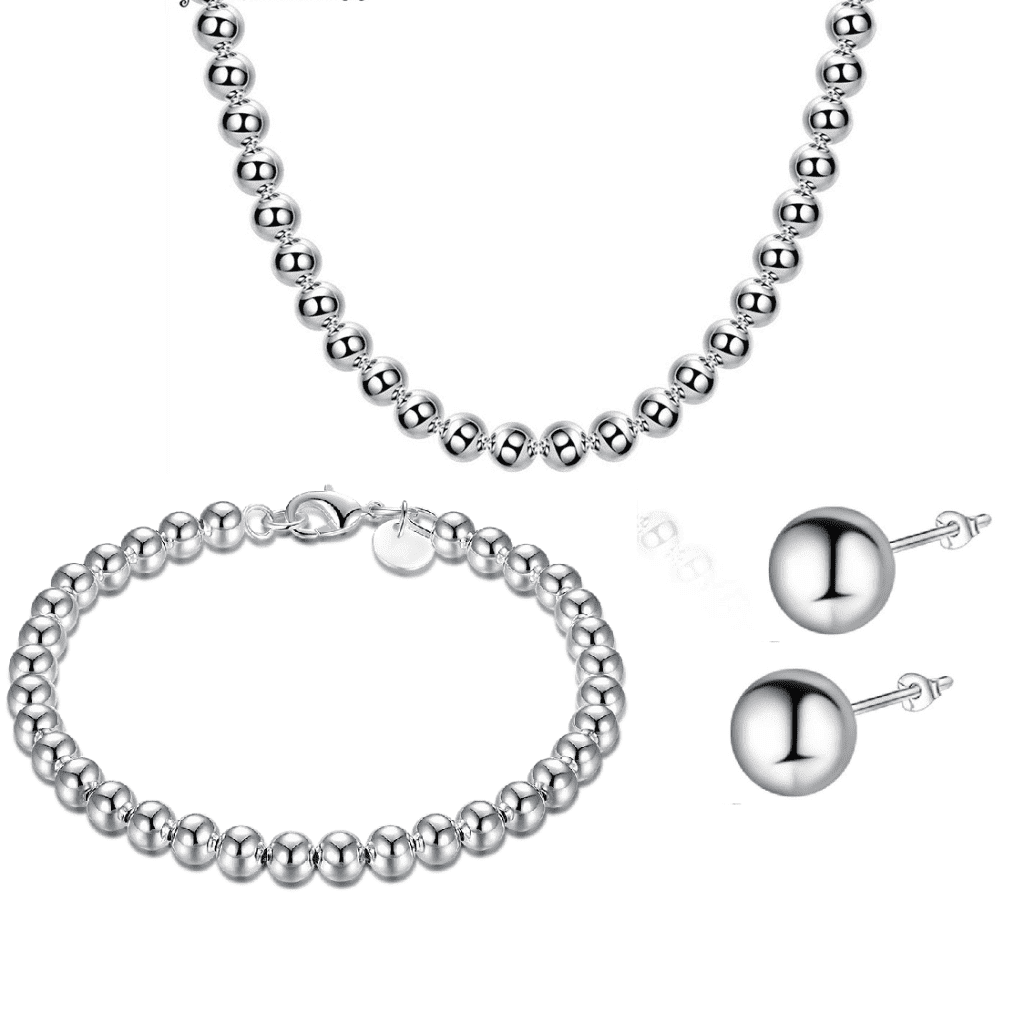 Bead Ensemble Sterling Silver Matching Set
