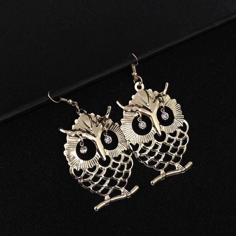 Dangling Owl Earrings