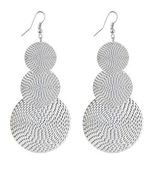 Dangling Basket Weave Circles