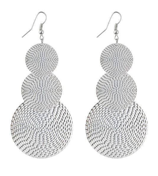 Dangling Basket Weave Circles