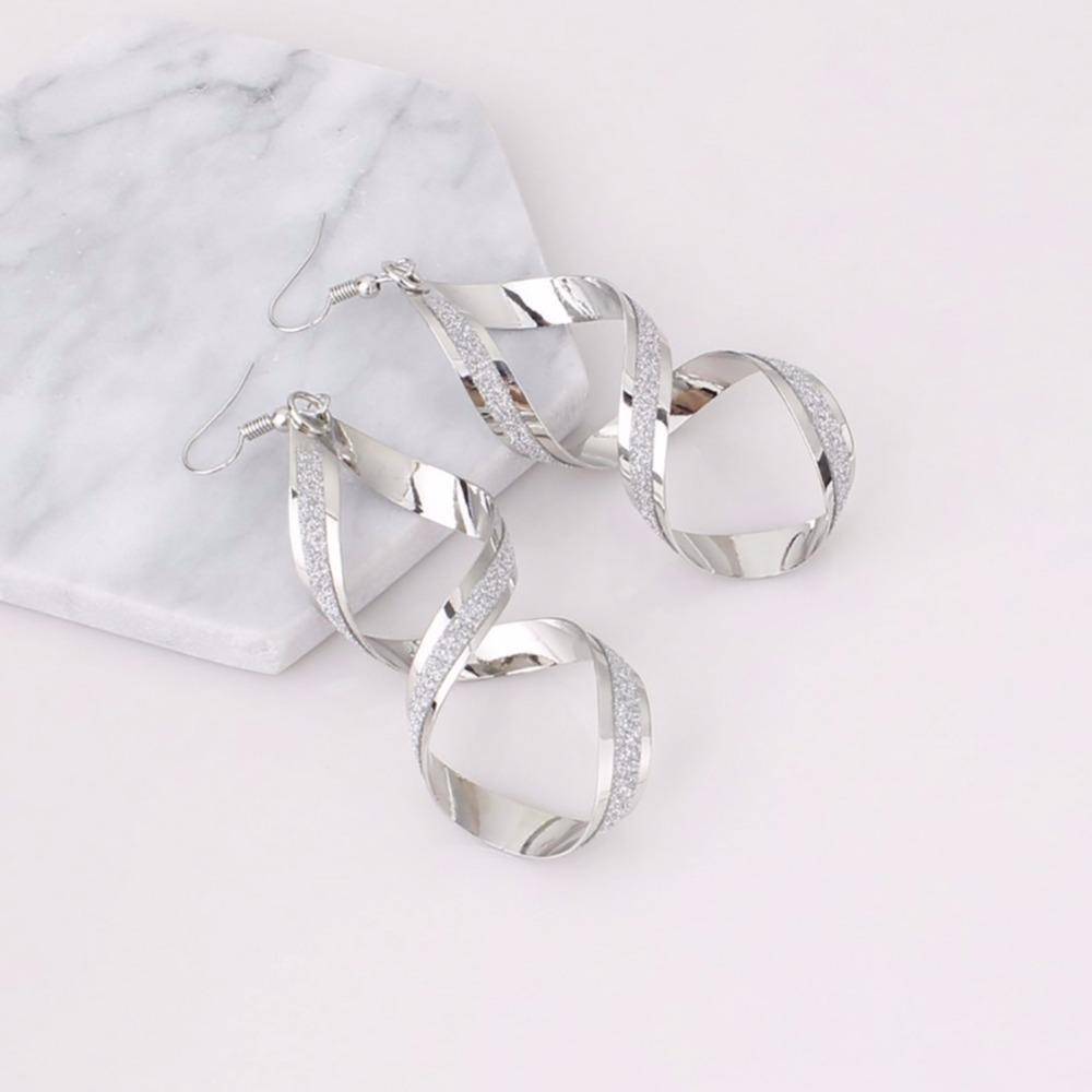 Textured Twirls Spiral Earrings