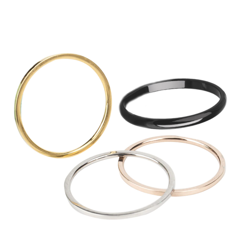Versatile 2mm Titanium Band Ring