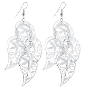 Dangling Tropical Leaves Earrings