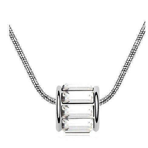 Baguette Austrian Crystals Necklace
