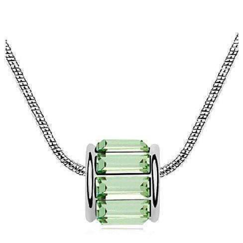 Baguette Austrian Crystals Necklace