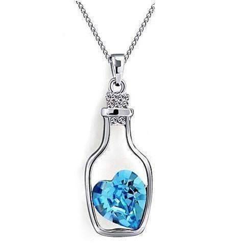 Bottled Up Love Austrian Crystals Necklace