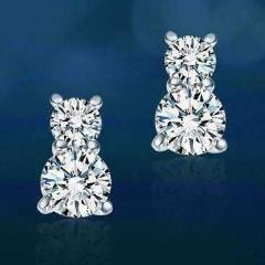 Frosty Nights Crystals Stud Earrings