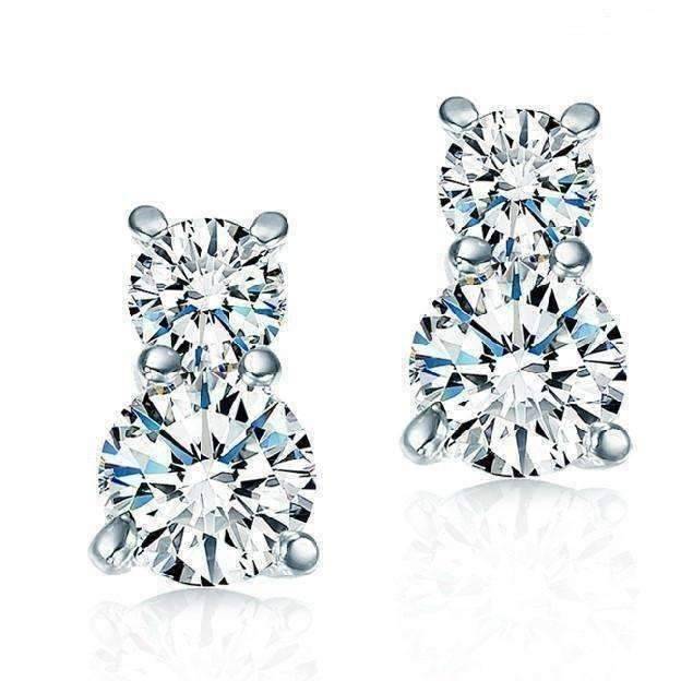 Frosty Nights Crystals Stud Earrings