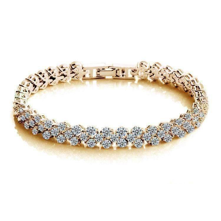 Mosaic 90 Swiss CZ Diamonds Tennis Bracelet