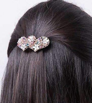 Party Pretty Crystal and Rhinestone Hair Clip Barrettes