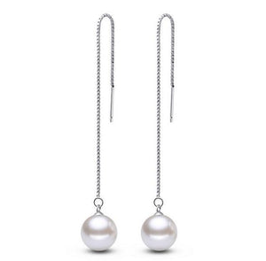Naked Pearl Thread Earrings